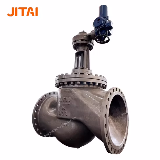 OS&Y CS Pn16 Flanged Globe Valve with Motorized Actuator